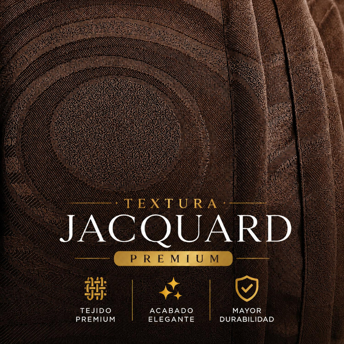 Cortina Jacquard Cafe 280x200cm de Figuras