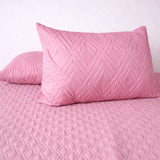 Set x 2 Protectores de Almohada Acolchado Rosado 65x45cm
