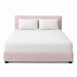 Combo Protector de Colchón y de Almohada Acolchado Blanco para Colchón Semidoble 120 X 190 Cm