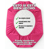 Combo Protector de Colchón y de Almohada Acolchado Fucsia para Colchón King 200 X 200 Cm