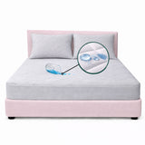 Combo Protector de Colchón y de Almohada Semiantifluido Gris para Colchón Semidoble 120 X 190 Cm Semi-Antifluido