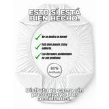 Combo Protector de Colchón y de Almohada Semiantifluido Blanco para Colchón King 200 X 200 Cm Semi-Antifluido