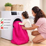Protector de Colchón Semiantifluido Fucsia para Colchón Sencillo 100 X 190 Cm Semi-Antifluido