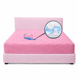 Protector de Colchón Semiantifluido Rosado para Colchón King 200 X 200 Cm Semi-Antifluido