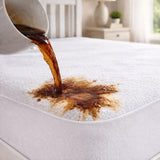 Combo Protector de Colchón y de Almohada Terry Blanco para Colchón Sencillo 100 X 190 Cm Impermeable