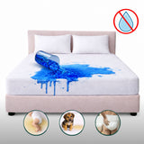 Combo Protector de Colchón y de Almohada Terry Blanco para Colchón Doble 140 X 190 Cm Impermeable