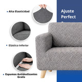 Protector de Sofá Elástico Gris 60x180cm Para Sofás de Un Puesto Doble Faz