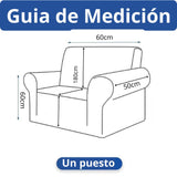 Protector de Sofá Elástico Gris 60x180cm Para Sofás de Un Puesto Doble Faz