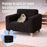 Protector de Sofá Elástico Negro 60x180cm Para Sofás de Un Puesto Doble Faz