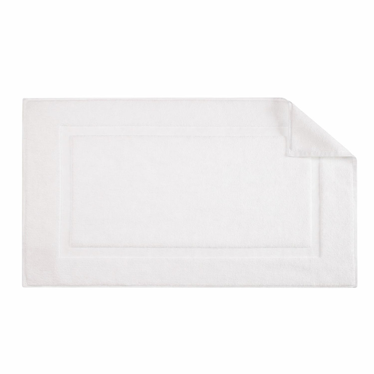 Tapete de Baño Hotelero Blanco 60x50cm Rectangular Medio Suave Fondo Entero Antideslizante