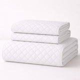 Colcha Blanco 180x220cm para Colchón Semidoble 120 X 190 Cm Sin Acolchado Sin Relleno Fondo Entero
