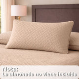 Colcha Beige 200x220cm para Colchón Doble 140 X 190 Cm Sin Acolchado Sin Relleno Fondo Entero