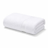 Toalla de Cuerpo Blanco 140x70cm Fondo Entero Medio Suave 400gr con Secado Rápido y Alta Absorción