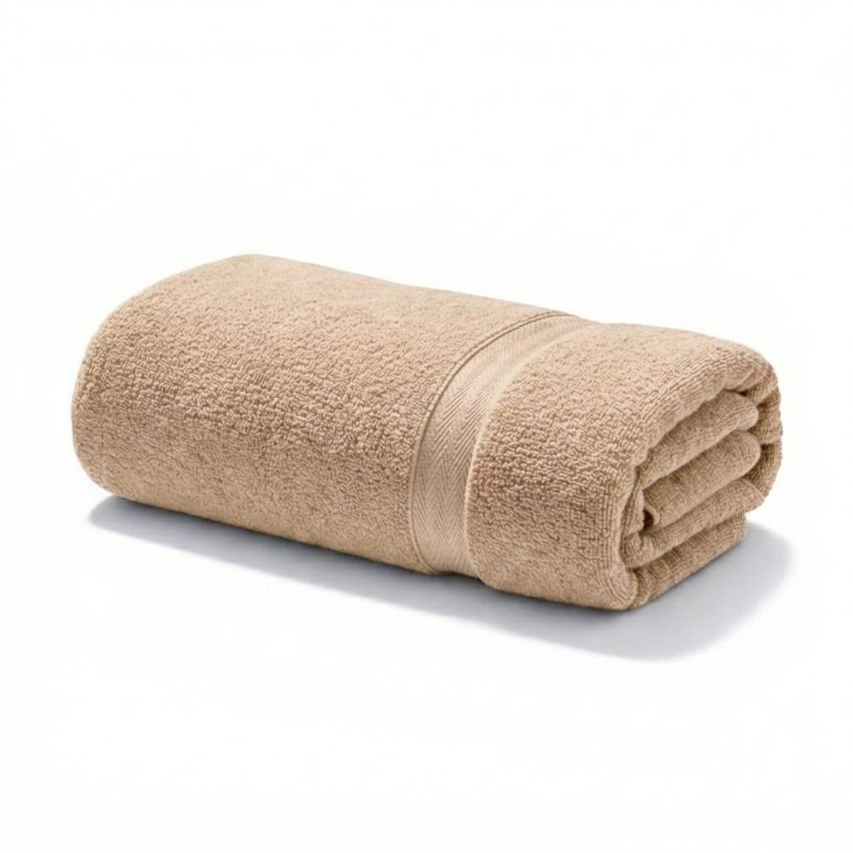 Toalla de Cuerpo Beige 140x70cm Fondo Entero Medio Suave 400gr con Secado Rápido y Alta Absorción
