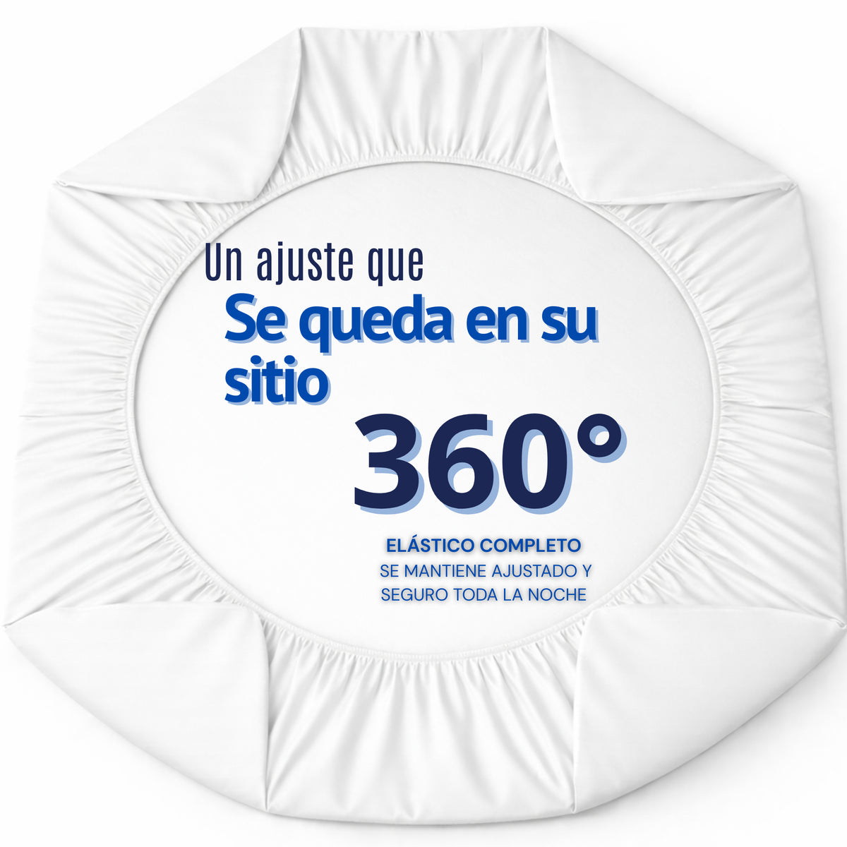 Juego de Sábanas Blanco para Colchón Doble 140 X 190 Cm Fondo Entero Con Elastico para la Sábana