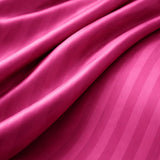 Juego de Sábanas Fucsia para Colchón Doble 140 X 190 Cm Fondo Entero Con Elastico para la Sábana
