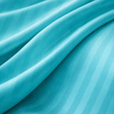 Juego de Sábanas Turquesa para Colchón Doble 140 X 190 Cm Fondo Entero Con Elastico para la Sábana