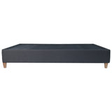 Base Cama Toledo Gris Oscuro 144x34cm para Colchón Doble 140 X 190 Cm sin Colchón y con Patas