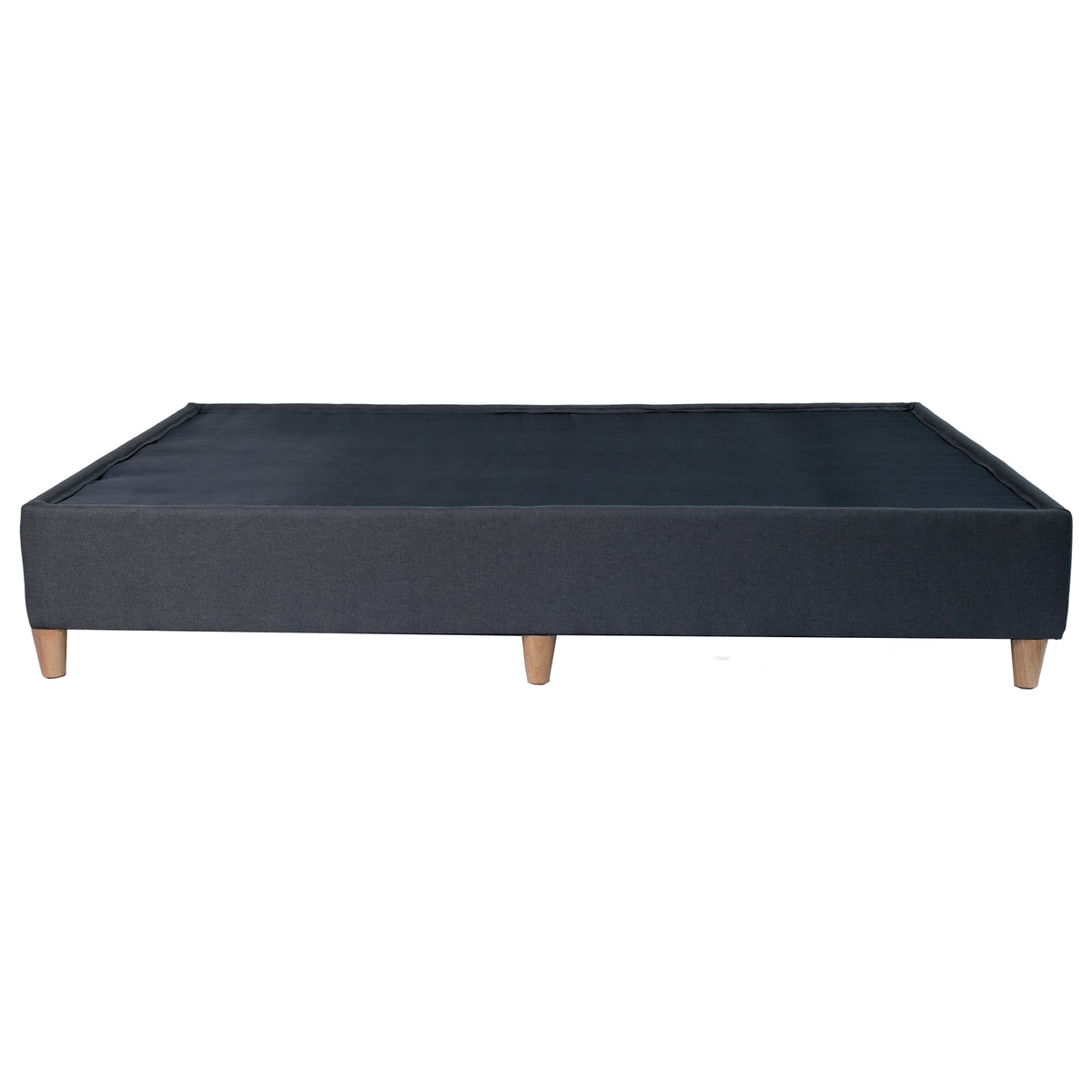 Base Cama Toledo Gris Oscuro 124x34cm para Colchón Semidoble 120 X 190 Cm sin Colchón y con Patas