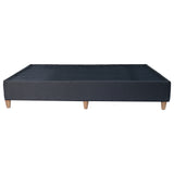 Base Cama Toledo Gris Oscuro 124x34cm para Colchón Semidoble 120 X 190 Cm sin Colchón y con Patas