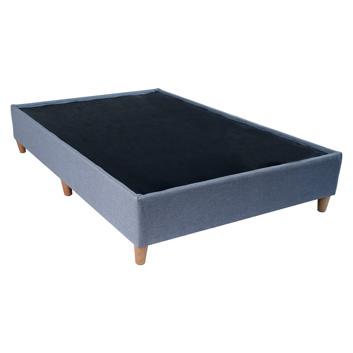 Base Cama Toledo Plata 124x34cm para Colchón Semidoble 120 X 190 Cm sin Colchón y con Patas