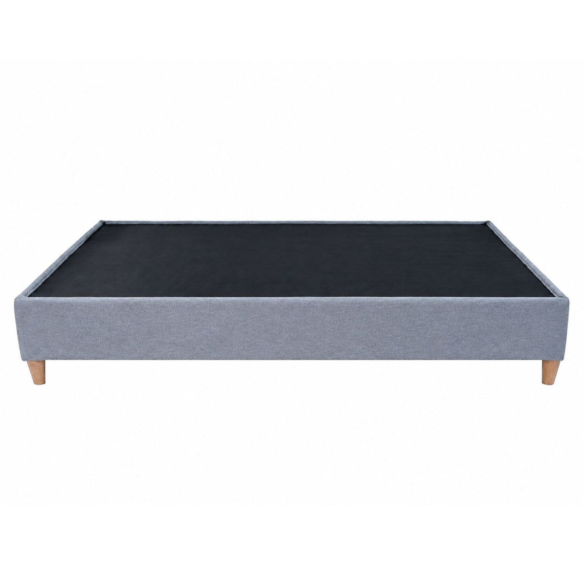 Base Cama Toledo Plata 124x34cm para Colchón Semidoble 120 X 190 Cm sin Colchón y con Patas