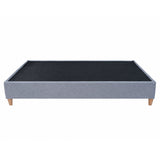 Base Cama Toledo Plata 124x34cm para Colchón Semidoble 120 X 190 Cm sin Colchón y con Patas