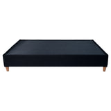 Base Cama Toledo Negro 124x34cm para Colchón Semidoble 120 X 190 Cm sin Colchón y con Patas