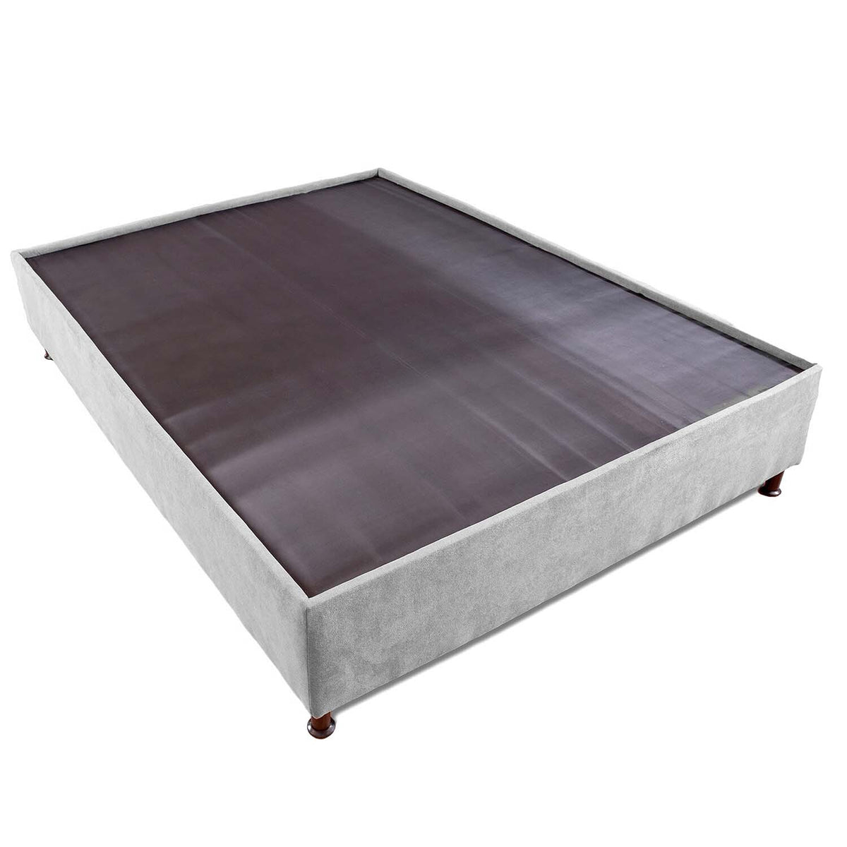 Base Cama Toledo Gris 104x34cm para Colchón Sencillo 100 X 190 Cm sin Colchón y con Patas