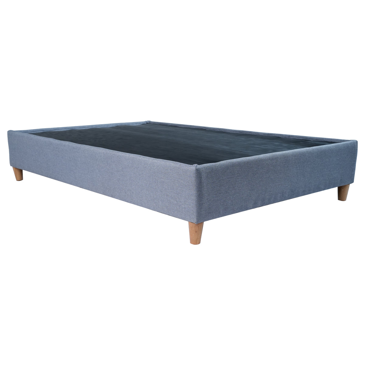 Base Cama Toledo Plata 104x34cm para Colchón Sencillo 100 X 190 Cm sin Colchón y con Patas