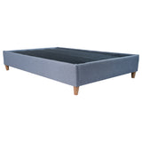 Base Cama Toledo Plata 104x34cm para Colchón Sencillo 100 X 190 Cm sin Colchón y con Patas