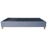 Base Cama Toledo Plata 104x34cm para Colchón Sencillo 100 X 190 Cm sin Colchón y con Patas