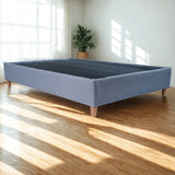 Base Cama Toledo Plata 104x34cm para Colchón Sencillo 100 X 190 Cm sin Colchón y con Patas