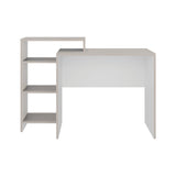 Escritorio Stella Plus Tivoli y Blanco 125.7x89.4cm con Organizador de Libros sin Cajones