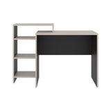 Escritorio Stella Plus Tivoli y Wengue 125.7x89.4cm con Organizador de Libros sin Cajones