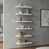 Set de 2 Repisas Shelf Blanco 60.9x3.8cm Rectangulares