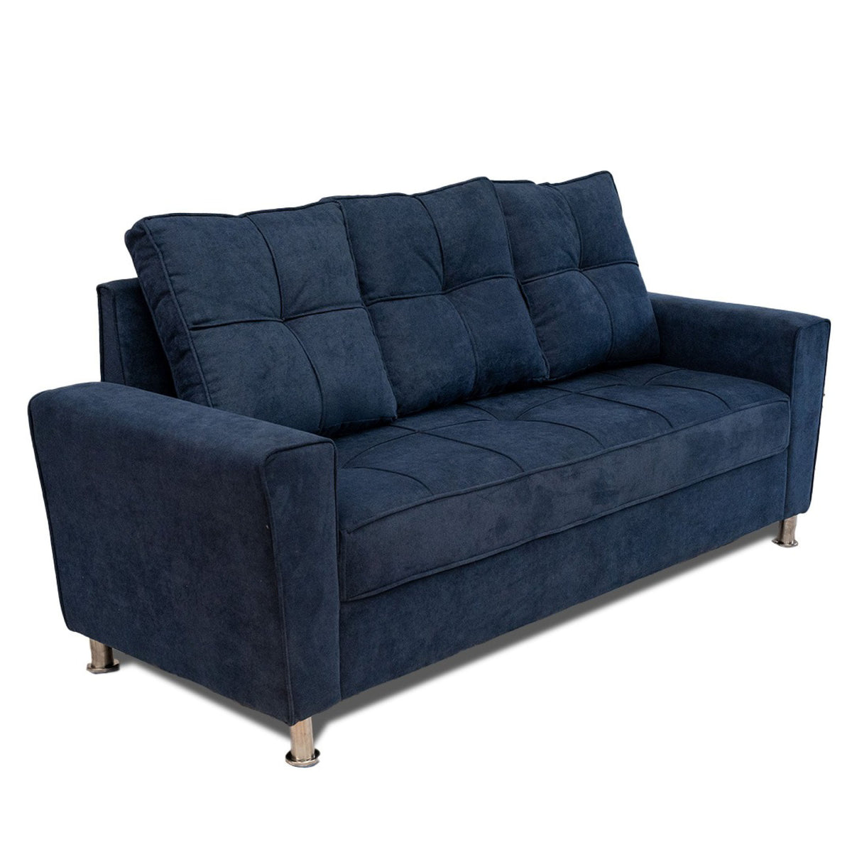 Sala Barcelona Azul 75x82cm de Cinco Puestos Modular con Apoya Brazos