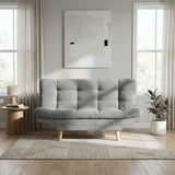Sofacama Valencia Plata 115x93cm de Dos Puestos Reclinable sin Apoya Brazos