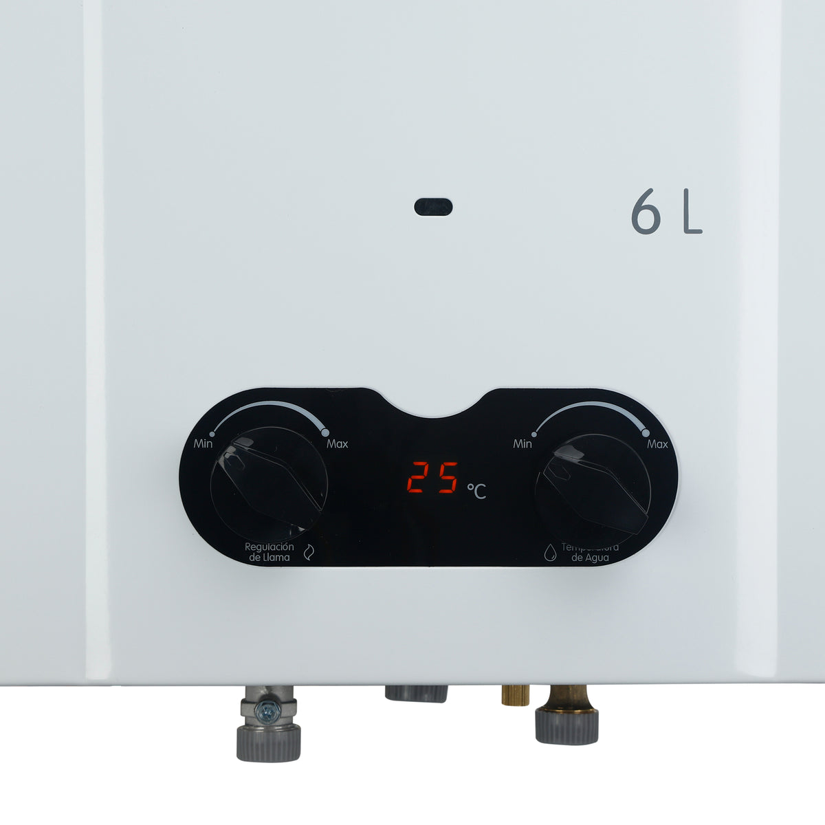 Calentador de Agua Haceb Blanco 32.2x55.5cm De Paso Tiro Forzado de 6 Litros