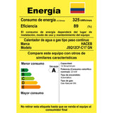 Calentador de Agua Haceb Blanco 34.5x63.3cm De Paso Tiro Forzado de 12 Litros