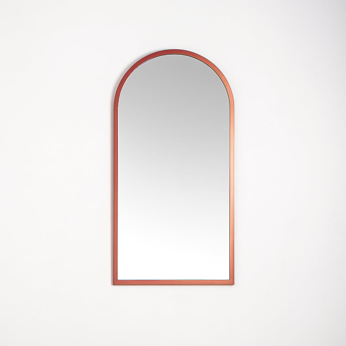 Espejo de Pared Oro Rosa 40x80cm Arco Superior con Marco en Madera