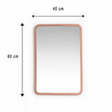 Espejo de Pared Lisboa Oro Rosa 40x60cm Rectangular con Marco en Madera
