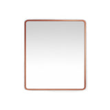 Espejo de Pared Lisboa Oro Rosa 70x90cm Rectangular con Marco en Madera