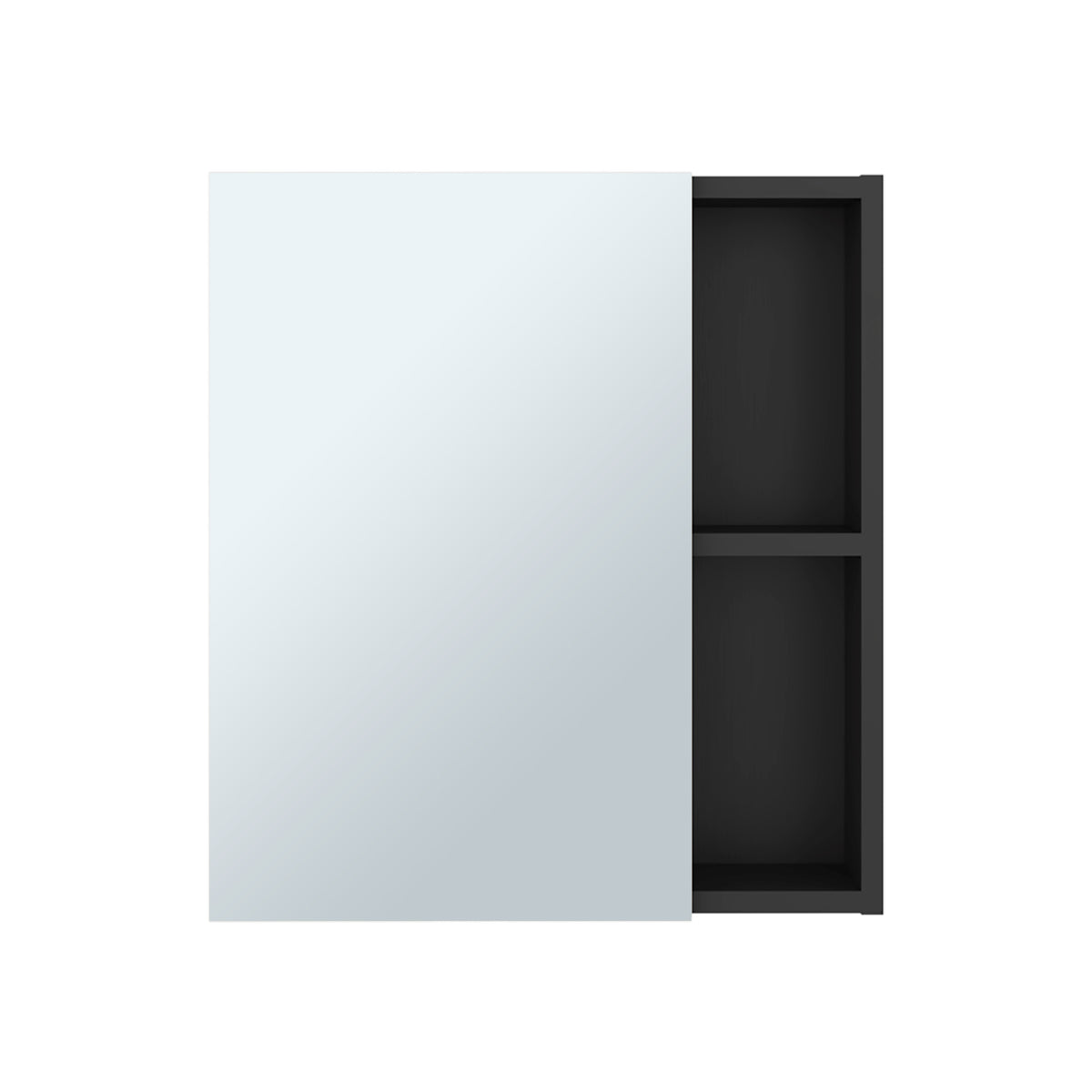 Gabinete de Baño Labelle Wengue 45x49.7cm Cuadrado con Espejo y con Tres Entrepaños