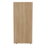 Closet Tera Fresno y Blanco 80x180cm sin Cajones con 3 Entrepaños