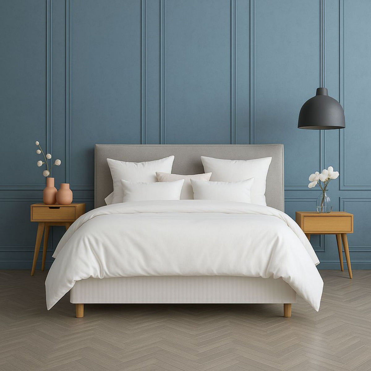Combo Duvet y Funda de Almohada Blanco 280x240cm Cremallera Acolchado para Colchón King 200 X 200 Cm con Relleno de Sin Relleno Fondo Entero