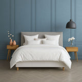 Funda de Duvet Blanco 240x240cm Cremallera Acolchado para Colchón Queen 160 X 190 Cm con Relleno de Sin Relleno Fondo Entero