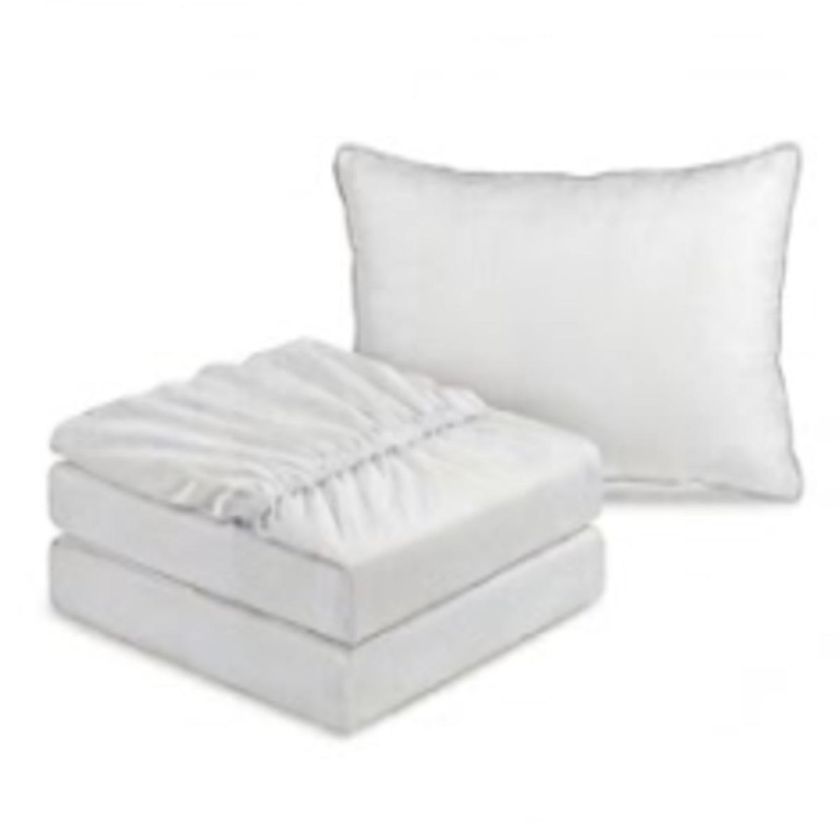 Combo Sábana y Funda de Almohada Blanco 160x190cm para Colchón Queen 160 X 190 Cm 200 Hilos Antifluido Fondo Entero