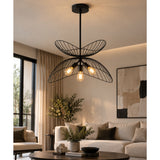 Lámpara de Techo Essor Negro 60x45cm de Tres Luces Ajustable de Luz Cálida con Bombillo LED