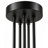 Lámpara de Techo Cadence Negro 55x150cm de Seis Luces Ajustable de Luz Cálida con Bombillo LED